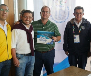 Reunión del Alcalde con miembros de la Organización Deportiva de Suramericana (Odesur).