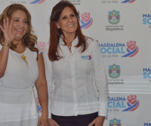 Norma Vera Salazar, nueva secretaria de gobierno del Magdalena y la gobernadora Rosa Cotes
