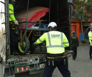 La Udep realiza operativos de recuperación del espacio público en distintos sectores de la ciudad. 