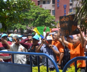 La funcionaria se refirió a las manifestaciones de los simpatizantes de Fuerza Ciudadana. 