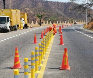 Cilindros anclados en las curvas pronunciadas del Ziruma