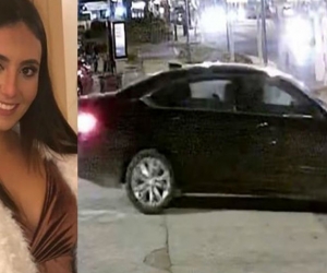 Samantha y el carro al que se subió pensando que era su uber