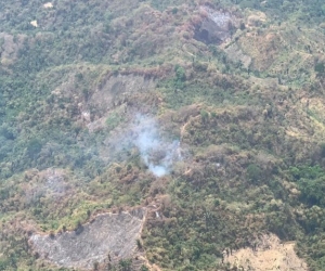 Incendios en la zona rural de Santa Marta.