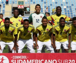 Selección Colombia sub 20 en el Sudamericano de Chile.