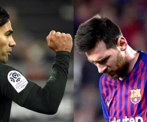 Radamel Falcao y Lionel Messi.