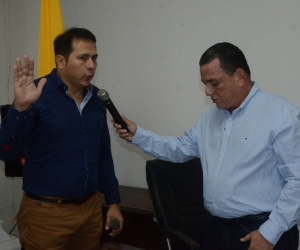 Luis Manuel Paredes tomó posesión en el Concejo Distrital. 