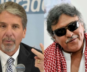 Kevin Whitaker y 'Jesús Santrich' 