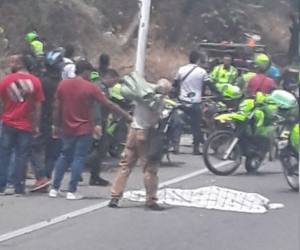 El homicidio se registró en la bajada del cerro el Ziruma.