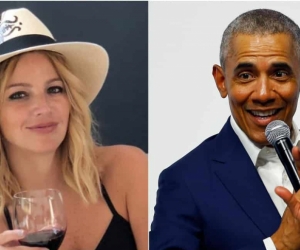 Johana Bahamón y Barack Obama