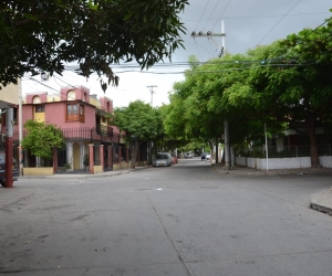 En esta calle fue atracado el joven, cuando llevaba a su hija de un año a una guardería.