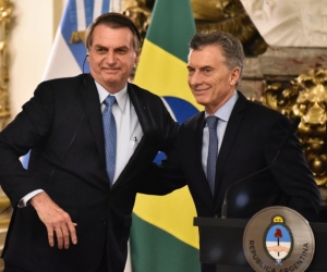 Jair Bolsonaro, presidente de Brasil y Mauricio Macri, presidente de Argentina