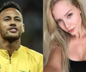 Neymar y modelo Najila Trindade