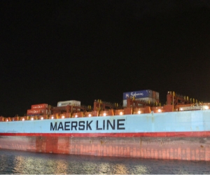 El buque de contenedores de Maersk.