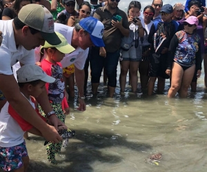 La liberación se llevó a cabo en Pozos Colorados.