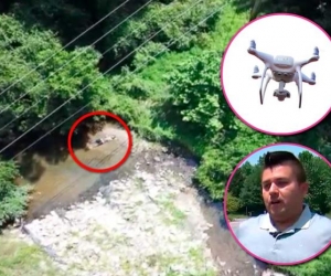Colombiano y su dron