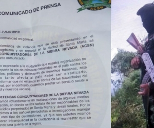 El panfleto que circula virtualmente se lo adjudica la organización Conquistadores de la Sierra Nevada. 