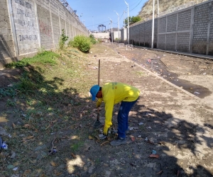 Jornada de limpieza en el sector de El Boro. 