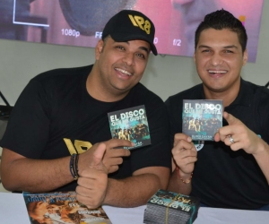 Elder Dayán Díaz y Rolando Ochoa, durante rueda de prensa en Santa Marta.