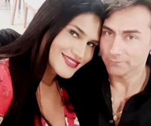 El actor Mauricio Urquijo y su novio María Gabriela Isler