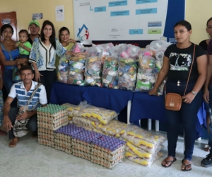 Las víctimas recibieron alimentos y kits de aseo.