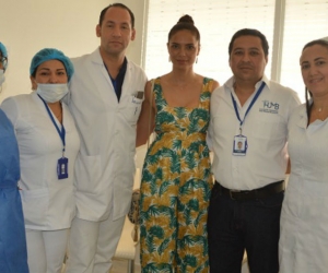 Viña Machado visitando el Banco de Leche del Hospital Julio Mendez Barreneche.