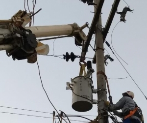 Personal de Electricaribe arregló la energía pasadas las 8 de la mañana.