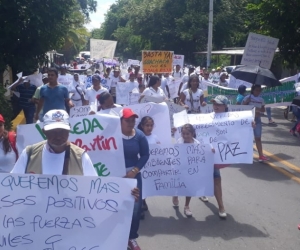 Protestas en Guachaca - imagen de referencia.