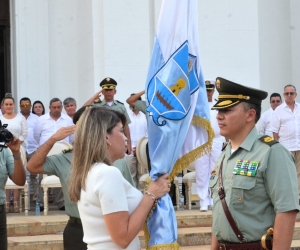 El nuevo comandante de la Policía Metropolitana de Santa Marta, coronel Óscar Solarte. 