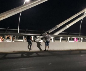 Robos en el nuevo puente Pumarejo.