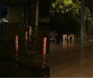 Lluvias en Santa Marta.