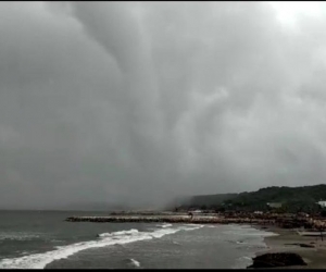 Tromba marina en Puerto Colombia.