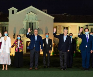 El Presidente Duque y Sebastián Piñera, de Chile, se reunieron. 