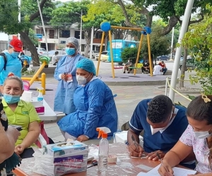 Jornada de salud en el barrio San Pablo.