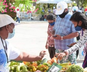 Feria agrícola en el municipio de Ciénaga.