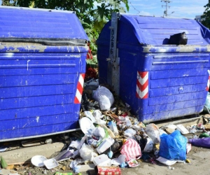 Así lucen algunos contenedores en la ciudad.