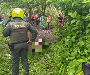 El cuerpo del hombre quedó tendido entre la maleza.