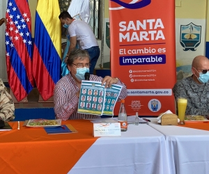 Carlos Holmes Trujillo, durante el Consejo de Seguridad extraordinario en Santa Marta.