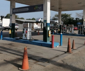 Estación de servicio en La Guajira.