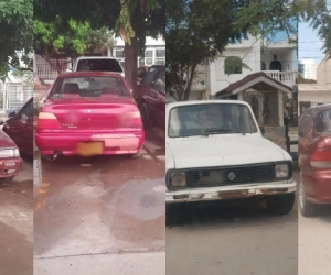 Carros abandonados en Ciudadela 29 de Julio