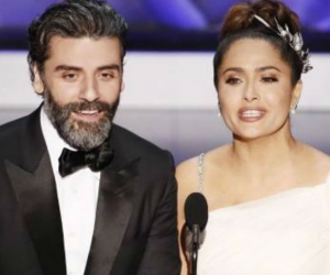 Salma Hayek y el guatemalteco Oscar Isaac