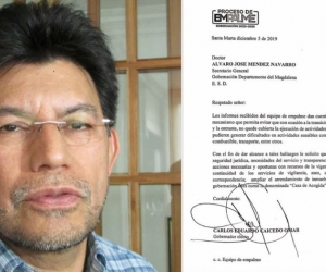 José Humberto Torres y la carta de solicitud de prórroga del contrato.