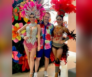 Mauricio Rivera en su presentación en Carnaval.