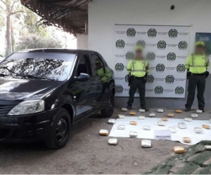 Marihuana incautada en Zona Bananera.