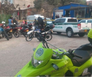 Escena del triple feminicidio en Cartagena.