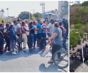 La gran cantidad de beneficiados con bonos fueron los que protagonizaron las aglomeraciones esta semana.