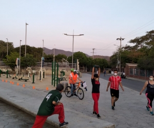 Actividad deportiva en cuarentena.