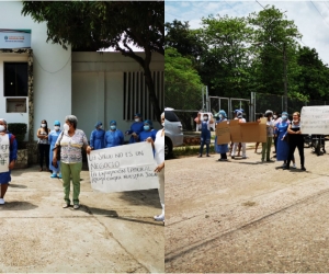 Desde tempranas horas de este jueves se presentó la protesta pacífica. 