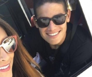 Daniela Ospina y James Rodríguez 