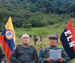 Miembros del COCE del ELN.