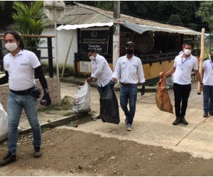 Essmar, Dadsa y Udep, recogieron más de 3 toneladas de material aprovechable en Minca.